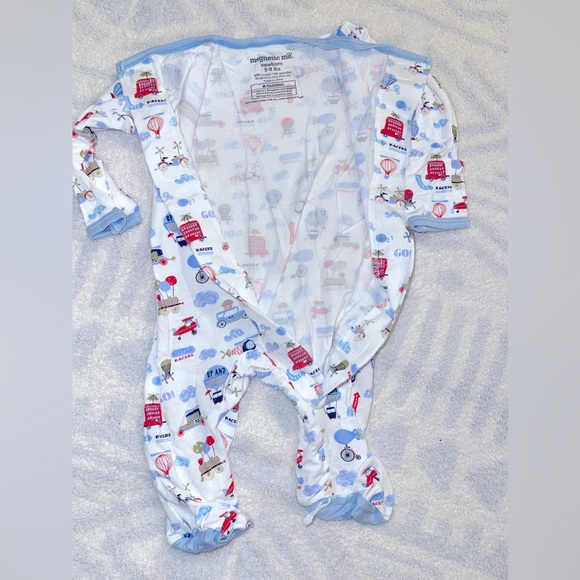 Magnetic Me Newborn Footie in Modal Fabric - Picture 3 of 6